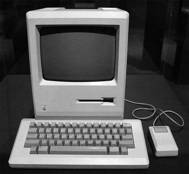Original Apple Macintosh computer introduced in 1984